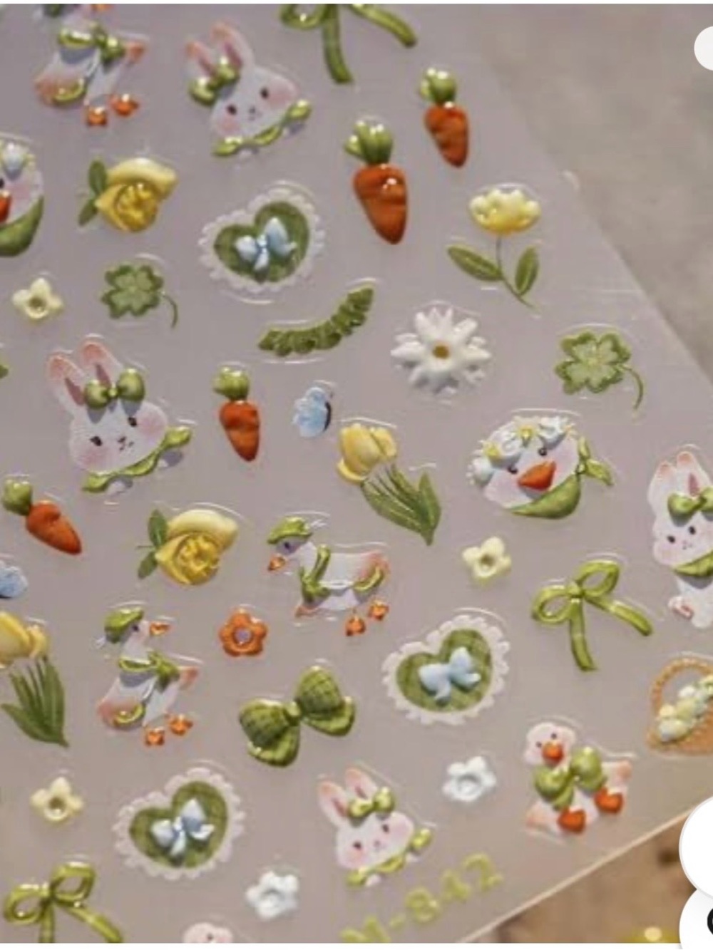 Rabbit nail art stickers